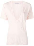 Iro Plunge Neck T-shirt - Pink