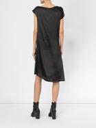 Ann Demeulemeester Draped Shift Dress - Black