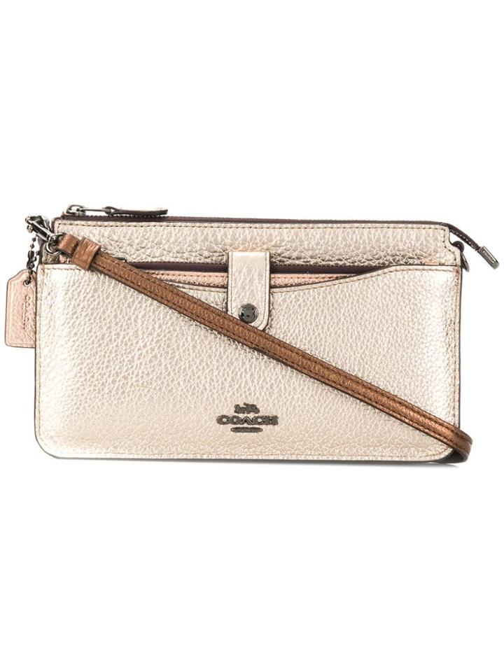 Coach Two-tone Crossbody Bag - Brown