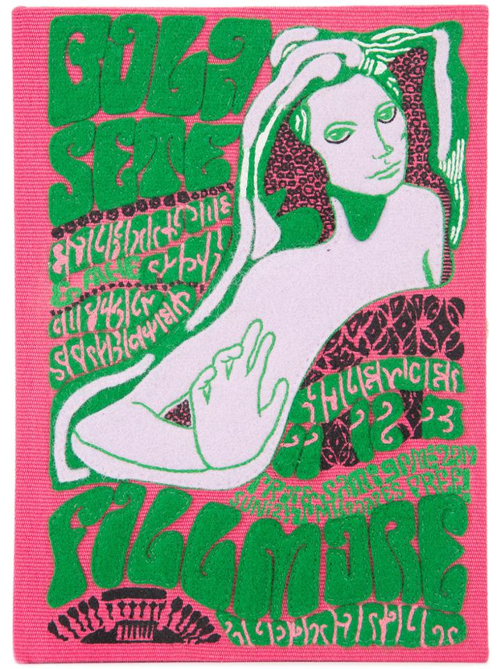 Olympia Le-tan Book Cover Clutch - Pink & Purple