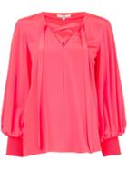 Tibi Bishop Sleeve Blouse - Pink