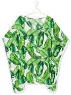 Mc2 Saint Barth Kids Teen Printed Tunic Blouse - Green