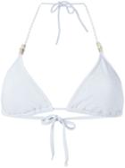 Heidi Klein 'st. Thomas' Padded Triangle Bikini Top, Women's, Size: Small, Grey, Polyamide/spandex/elastane