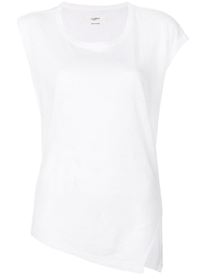 Isabel Marant Étoile - Asymmetric T-shirt - Women - Linen/flax - M, White, Linen/flax