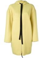 Marni Hooded Coat, Women's, Size: 38, Yellow/orange, Nylon/virgin Wool