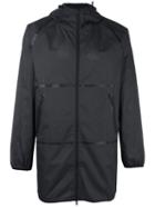Stampd Zipped Hooded Jacket, Men's, Size: Large, Black, Polyester