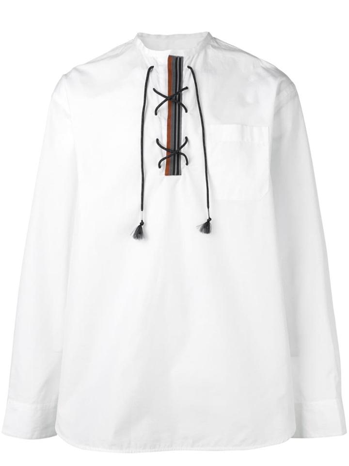 Marni Lace Up Shirt - White