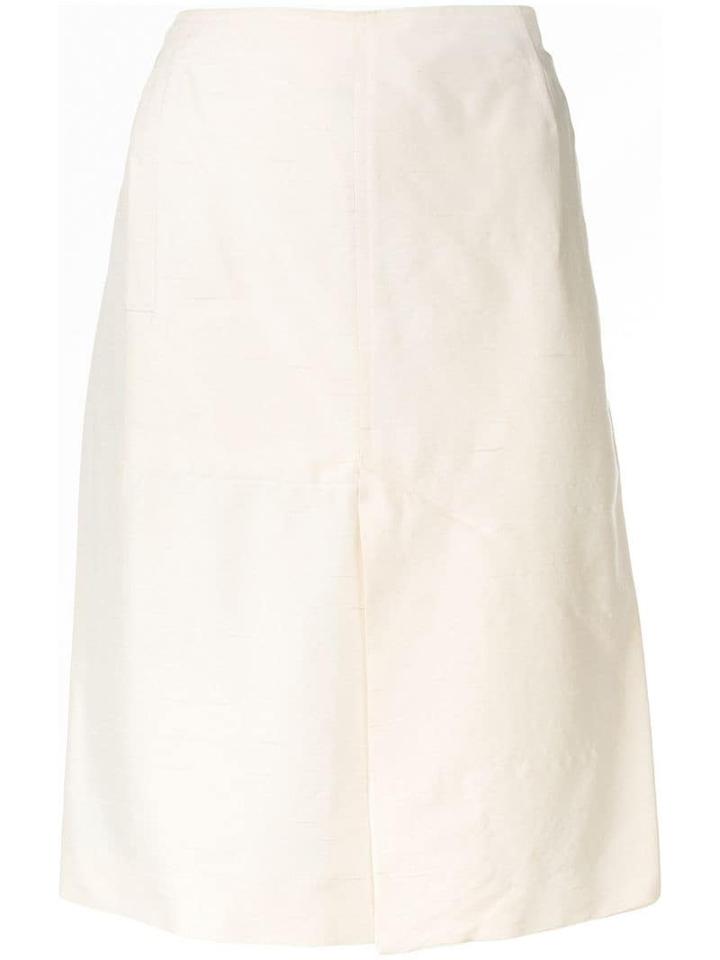 Jean Paul Gaultier Pre-owned High-waist Silk Skirt - White