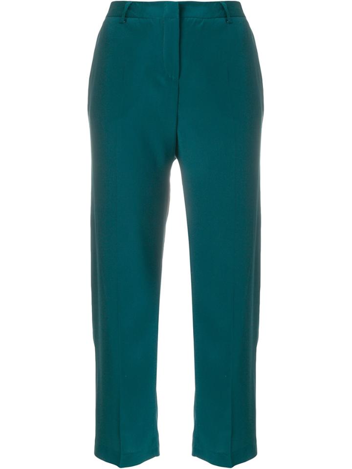 Tonello Cropped Suit Trousers - Green