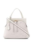Agnona Zipped Top-handle Tote - Neutrals
