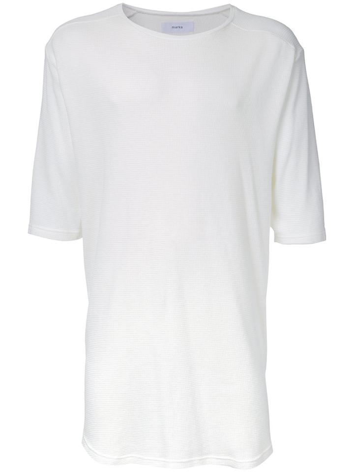 Marka Half Sleeve T-shirt, Men's, Size: 2, White, Cotton