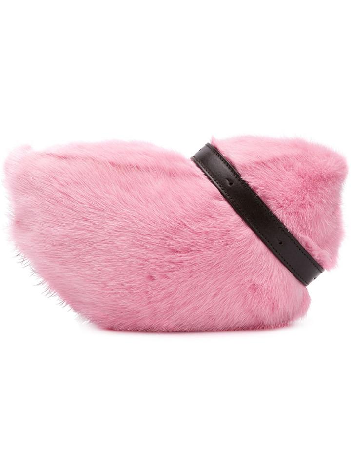 Simonetta Ravizza Furrissima Belt Bag - Pink & Purple
