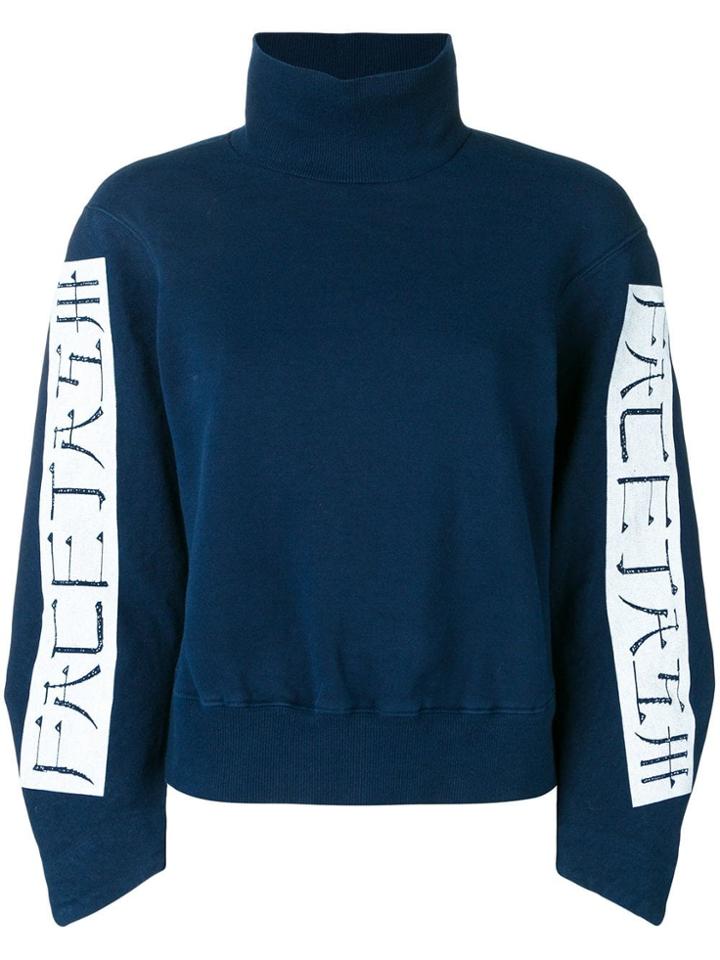 Facetasm High Neck Jumper - Blue