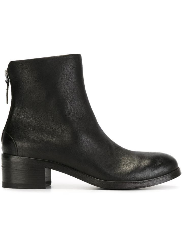 Marsèll Zipped Ankle Boots, Women's, Size: 39, Black, Leather/rubber