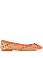 Tory Burch Chelsea Cap Toe Ballet - Neutrals