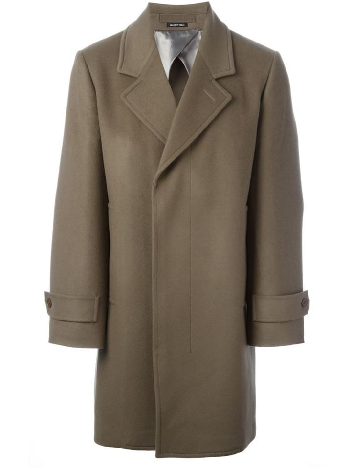 Alexander Mcqueen - Single-breasted Coat - Men - Cotton/viscose/cashmere/virgin Wool - 50, Nude/neutrals, Cotton/viscose/cashmere/virgin Wool