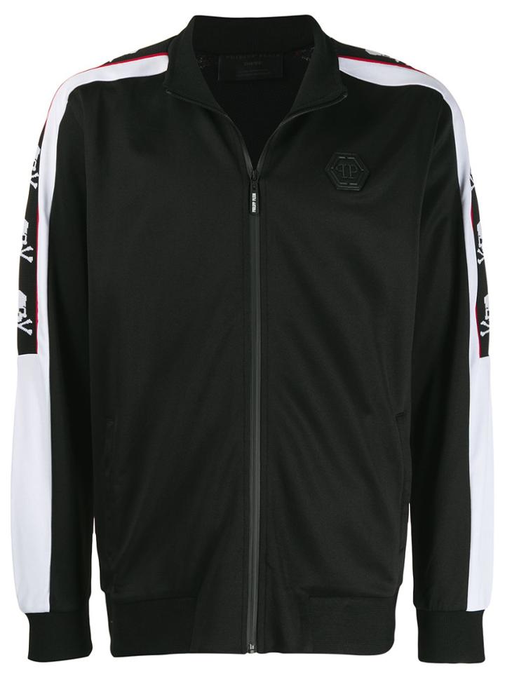 Philipp Plein Panelled Track Jacket - Black