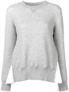Sacai Pleated Sweatshirt - Grey