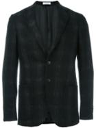 Boglioli Checked Blazer, Men's, Size: 46, Black, Nylon/cupro/viscose/virgin Wool