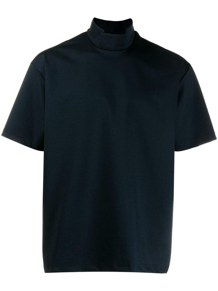 Kolor Funnel-neck Top - Blue