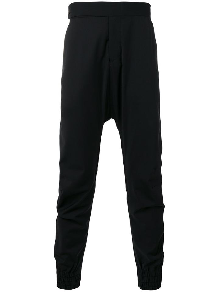 Odeur - Drop Crotch Trousers - Unisex - Spandex/elastane/wool - S, Black, Spandex/elastane/wool