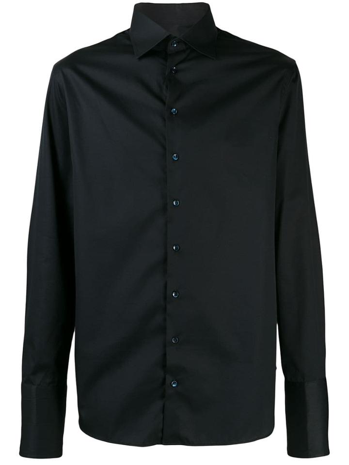 Giorgio Armani Plain Formal Shirt Shirt - Blue