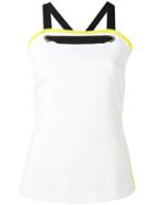Iceberg - Cross-back Tank Top - Women - Polyester/spandex/elastane/viscose - 42, White, Polyester/spandex/elastane/viscose