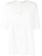 Stella Mccartney - Embroidered Blouse - Women - Cotton/linen/flax/polyamide - 44, White, Cotton/linen/flax/polyamide