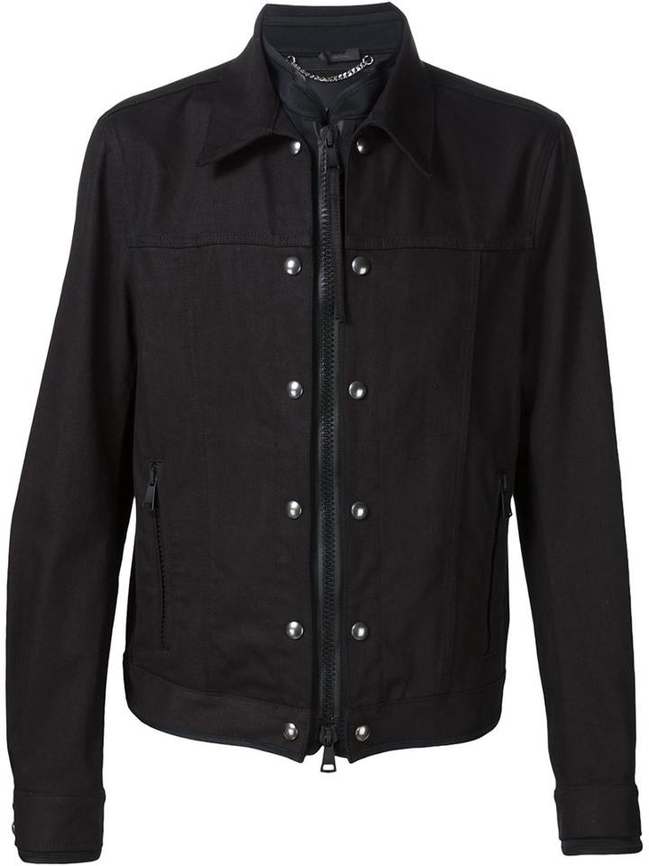 Diesel Black Gold Zipped Denim Jacket