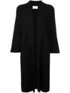 Allude Open Front Cardi-coat, Women's, Size: Xl, Black, Virgin Wool