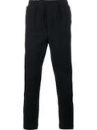 Ami Alexandre Mattiussi Tweed Track Pants, Men's, Size: 42, Blue, Cotton/polyamide/wool