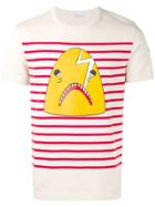 Moncler Shark Striped T-shirt - Nude & Neutrals