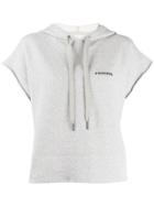 Zadig & Voltaire Friends Short Sleeve Hoodie - Grey