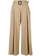 Etro Cropped Wide-leg Trousers - Nude & Neutrals