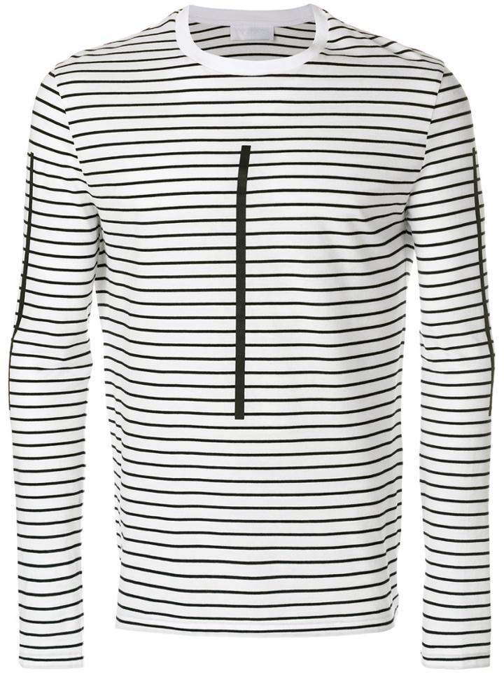 Neil Barrett Striped Jersey - White