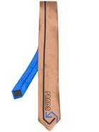 Prada Logo Printed Tie - Neutrals