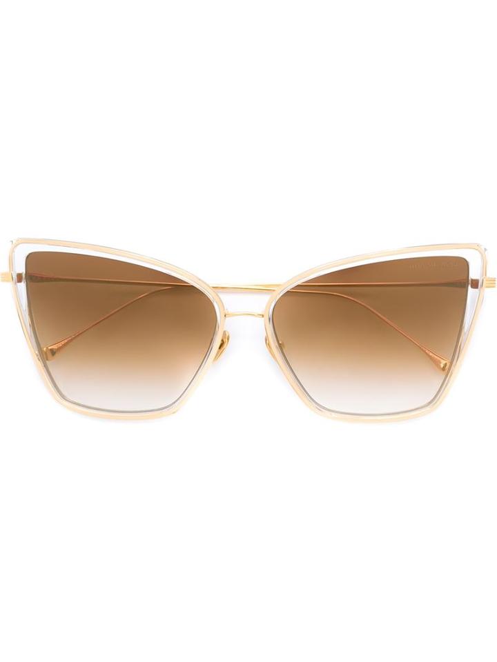 Dita Eyewear - Oversized Cat Eye Sunglasses - Women - Acetate - One Size, Grey, Acetate