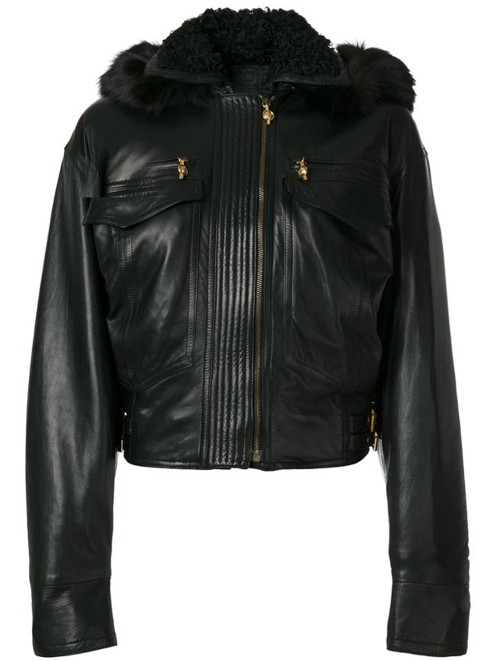 Versace Vintage Bondage Short Jacket - Black