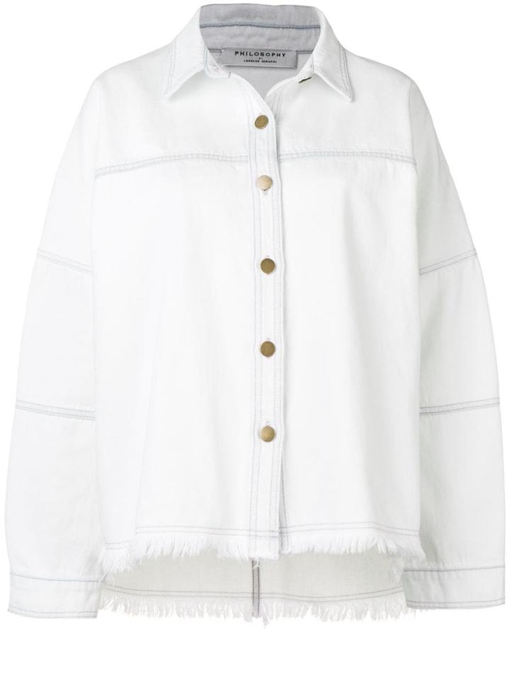 Philosophy Di Lorenzo Serafini Shirt Denim Jacket - Blue