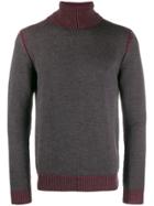 Roberto Collina Ribbed Roll Neck Sweater - Grey