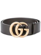 Gucci Gg Buckle Belt, Men's, Size: 100, Brown, Leather