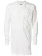 Rick Owens Drkshdw Tonal Patchwork T-shirt - White