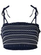 Tory Burch Costa Bandeau Top - Blue