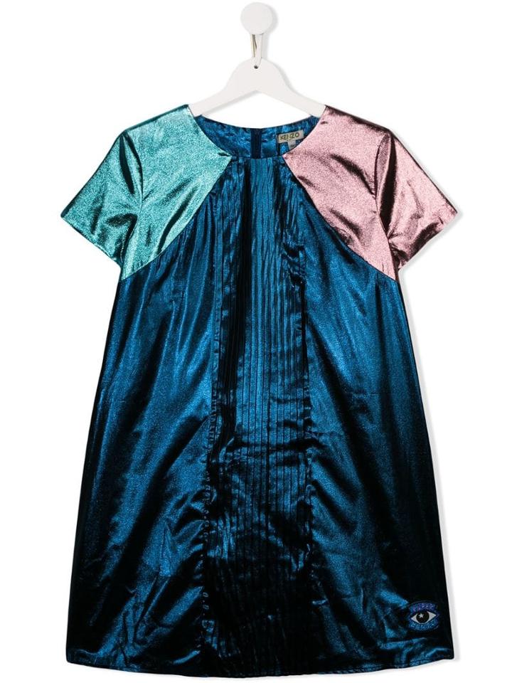 Kenzo Kids Teen Metallic Dress - Blue
