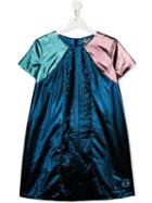 Kenzo Kids Teen Metallic Dress - Blue