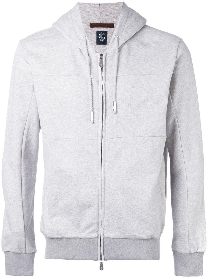 Eleventy - Zipped Hoodie - Men - Cotton - S, Grey, Cotton