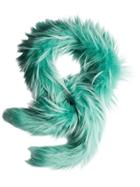 Prada Fox Fur Scarf - Green