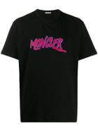 Moncler Graffiti Logo T-shirt - Black