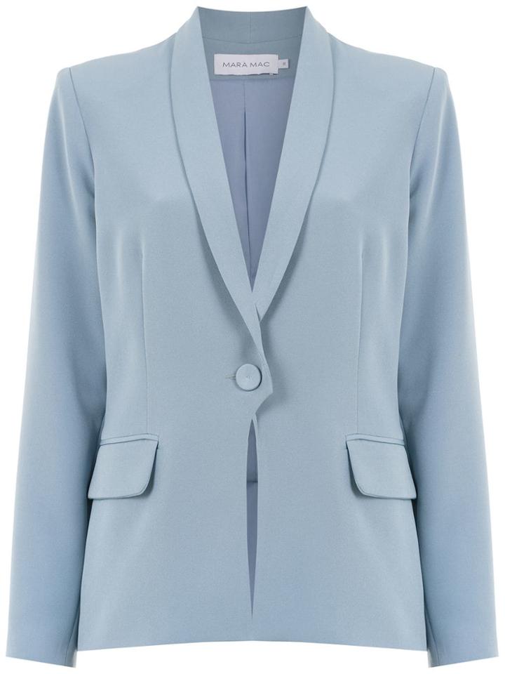 Mara Mac Curved Front Blazer - Blue