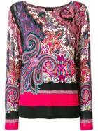 Etro Paisley Print Jumper - Pink